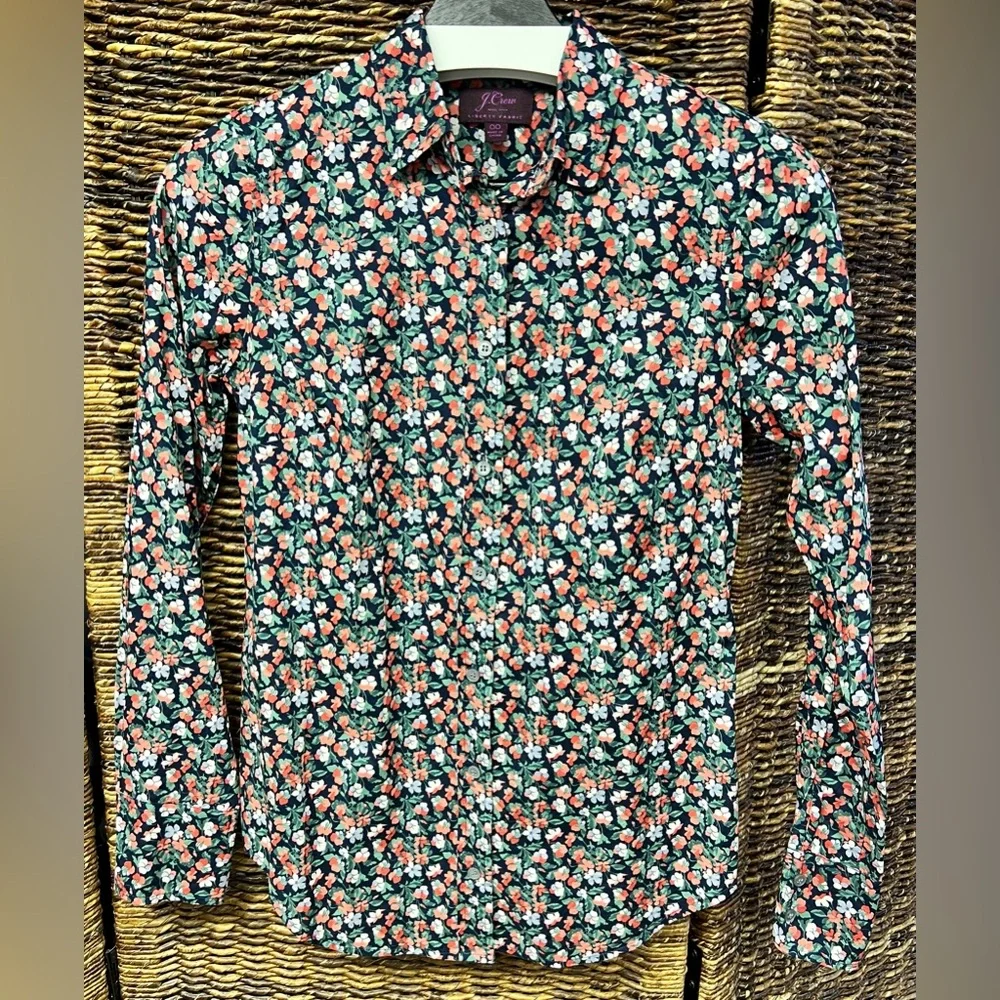 J. Crew - Liberty, Casual Button Down Shirt,‎ Size: 00